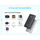 Батарея універсальна Anker 20000mAh 22.5W Built-In USB-C Cable Black (A110EH11)