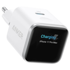 Зарядний пристрій Anker USB-C 45W Smart Display white (A121DG21)