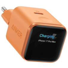 Зарядний пристрій Anker USB-C 45W Smart Display orange (A121DGO1)