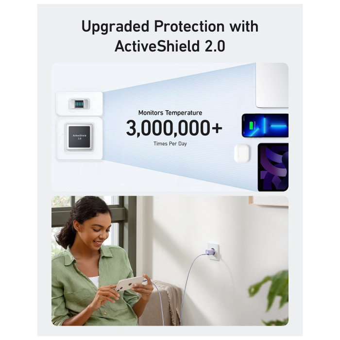 Зарядний пристрій Anker USB-C PD30W PowerPort 511 Nano III white (A2147G21)