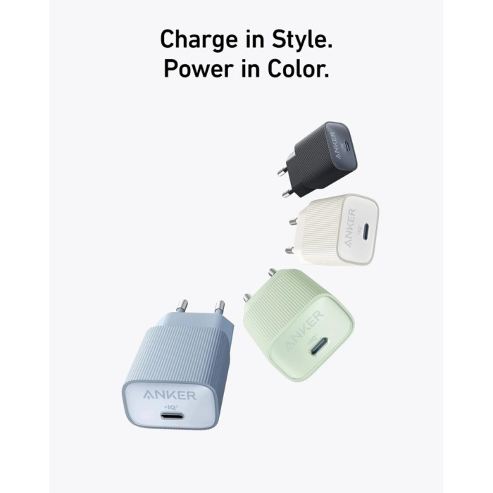 Зарядний пристрій Anker PowerPort 511 Nano IV 30W USB-C White (A2337G21)