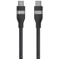 Дата кабель USB-C to USB-C 1.8m 240W upcycled-braided black Anker (A82E2H12)