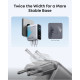 Зарядний пристрій Anker 2xUSB-C PD100W + 1xUSB GaN w Display + cable USB-C silver (B121BG41)