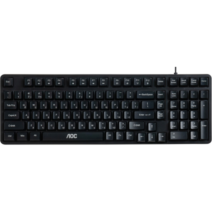 Клавіатура AOC GK116B LED USB UA Black (GK116B/97)
