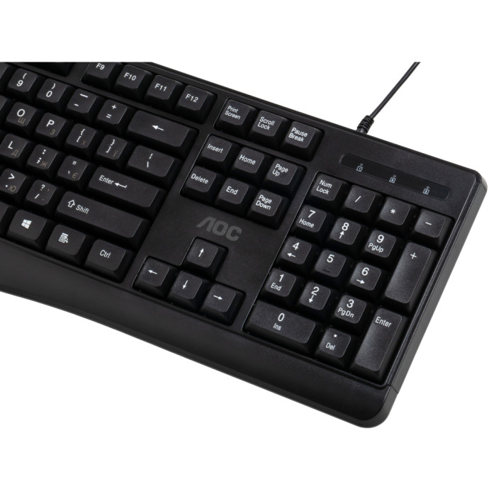Комплект AOC KM170B USB UA Black (KM170B/97)