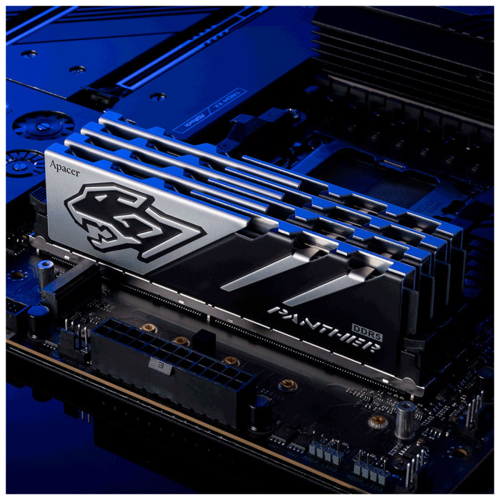 Модуль пам'яті для комп'ютера DDR5 32GB (2x16GB) 5200 MHz Panther Apacer (AH5U32G52C5227BAA-2)