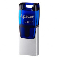 USB флеш накопичувач Apacer 16GB AH179 Blue USB 3.1 OTG (AP16GAH179U-1)