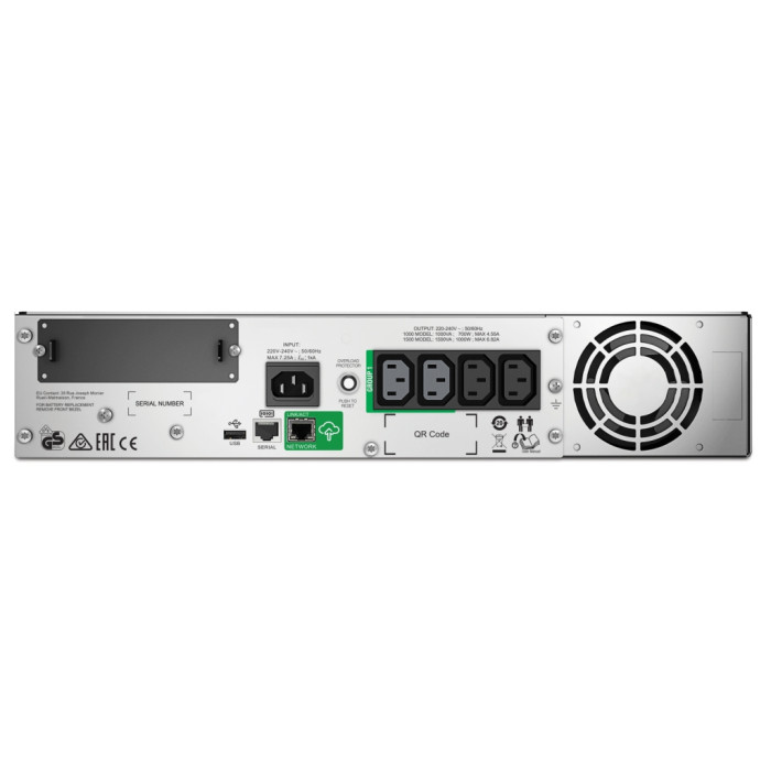 Пристрій безперебійного живлення APC Smart-UPS 1000VA RM 2U (SMT1000RMI2UC)