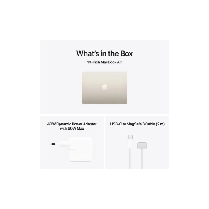 Ноутбук Apple MacBook Air 13 M5 A3449 Starlight (MDHD4UA/A)