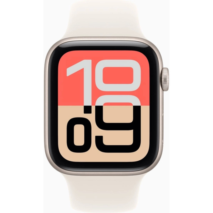 Смарт-годинник Apple Watch SE 3 GPS 44mm Starlight Aluminium Case with Starlight Sport Band - S/M (MEHG4RK/A)