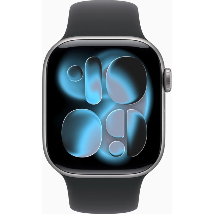 Смарт-годинник Apple Watch Series 11 GPS 42mm Space Grey Aluminium Case with Black Sport Band - S/M (MEQW4RK/A)
