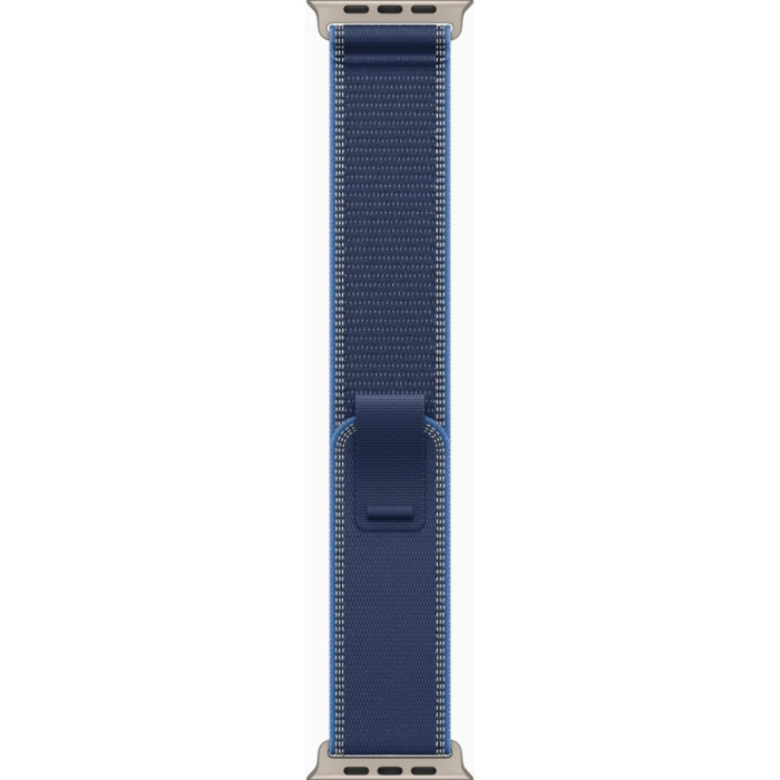 Смарт-годинник Apple Watch Ultra 3 GPS + Cellular 49mm Natural Titanium Case with Blue/Bright Blue Trail Loop - M/L (MEWU4QP/A)