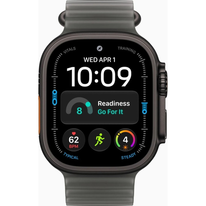 Смарт-годинник Apple Watch Ultra 4 GPS + Cellular 49mm Black Titanium Case with Translucent Black Ocean Band (MJAY4QI/A)