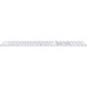 Клавіатура Apple Magic Keyboard with Touch ID Bluetooth/USB UA White (MXK73UA/A)
