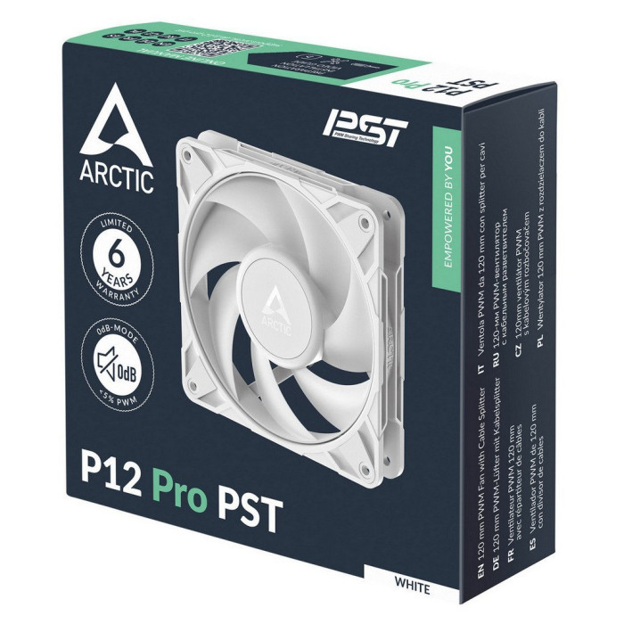 Кулер до корпусу Arctic P12 PRO PST WHITE (ACFAN00308A)