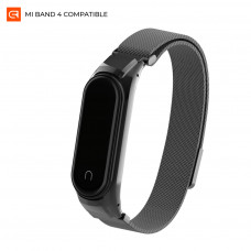 Ремінець до фітнес браслета Armorstandart Milanese Magnetic Band 4303 для Xiaomi Mi Band 4/3 Black (ARM55540)