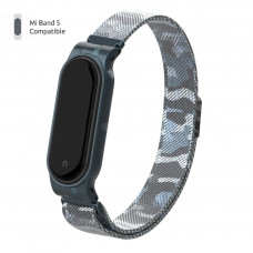 Ремінець до фітнес браслета Armorstandart Milanese Magnetic Band для Xiaomi Mi Band 5 Khaki White (ARM56857)