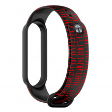 Ремінець до фітнес браслета Armorstandart This is the Way для Xiaomi Mi Band 7/6/5 Dark Lord Black (ARM59254)