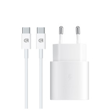 Зарядний пристрій Armorstandart AR-TA800W USB-C 25W White + cable USB-C to USB-C (ARM63804)