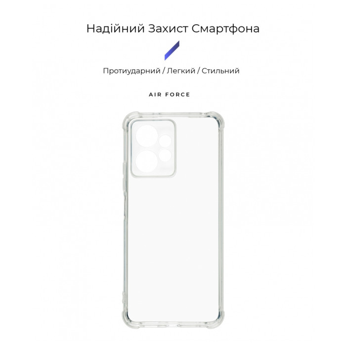 Чохол до мобільного телефона Armorstandart Air Force Xiaomi Redmi Note 12 4G/Note 12 5G Cam cov Transparent (ARM66382)