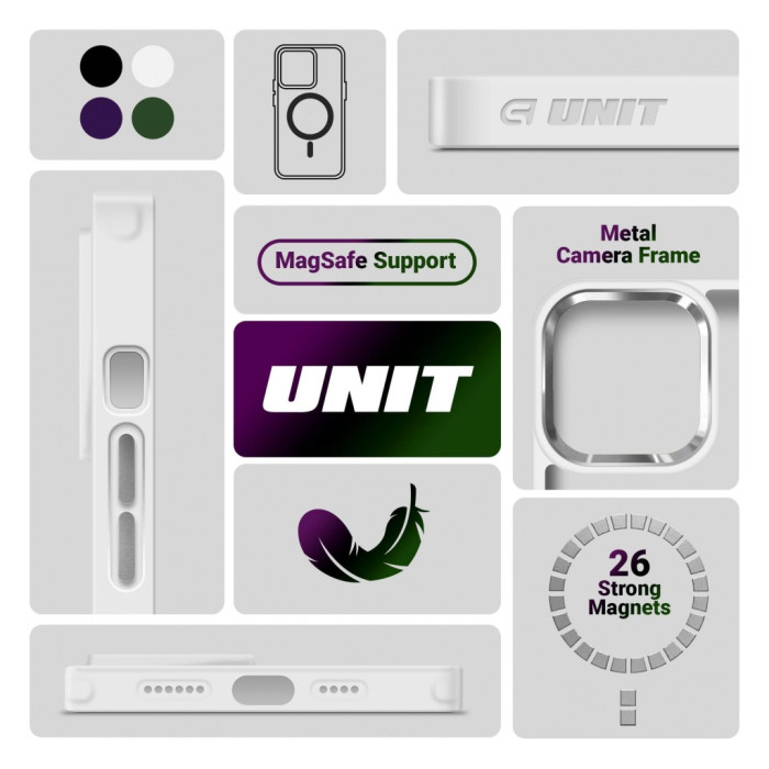 Чохол до мобільного телефона Armorstandart Unit MagSafe Apple iPhone 13 Pro Matte Clear Silver (ARM70463)
