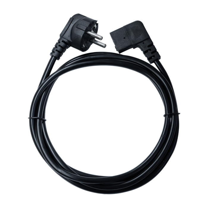 Кабель живлення C13 1.8m 90° corner black Armorstandart (ARM73124)