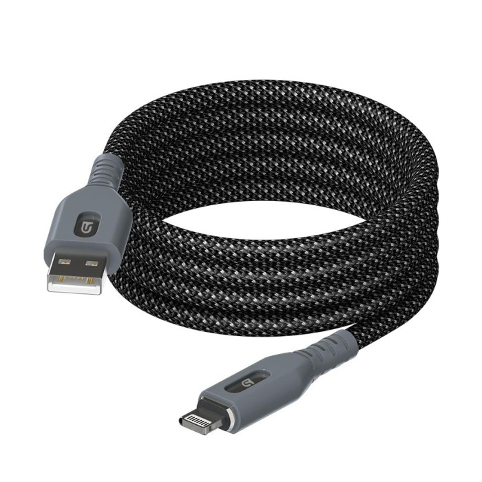 Дата кабель USB 2.0 AM to Lightning 1.0m Magnetic 2A black Armorstandart (ARM75508)