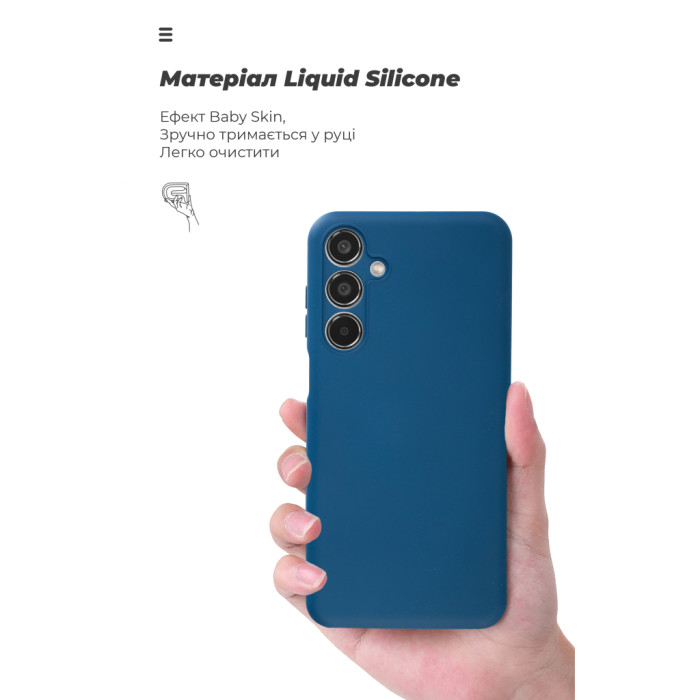 Чохол до мобільного телефона Armorstandart ICON Samsung M35 5G (M356) Camera cover Blue (ARM77973)