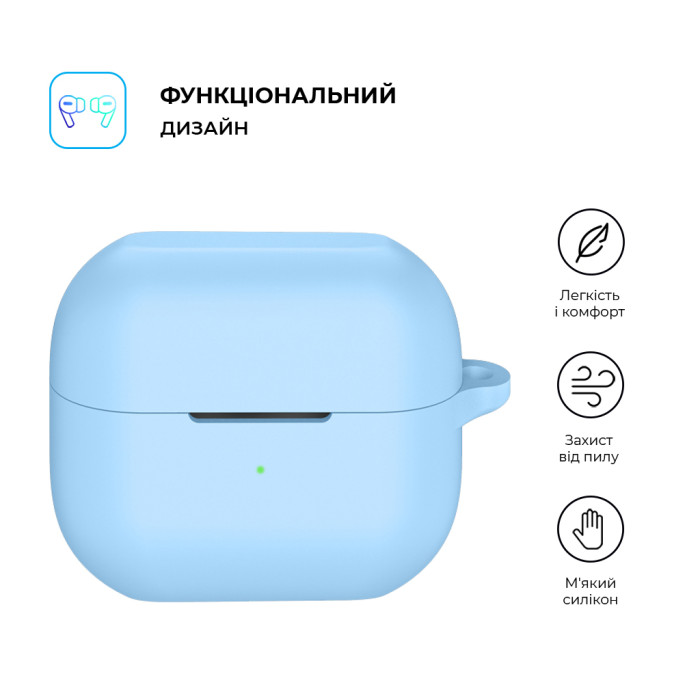 Чохол для навушників Armorstandart Hang Case для Samsung Galaxy Buds 3/3 Pro Light Blue (ARM79986)