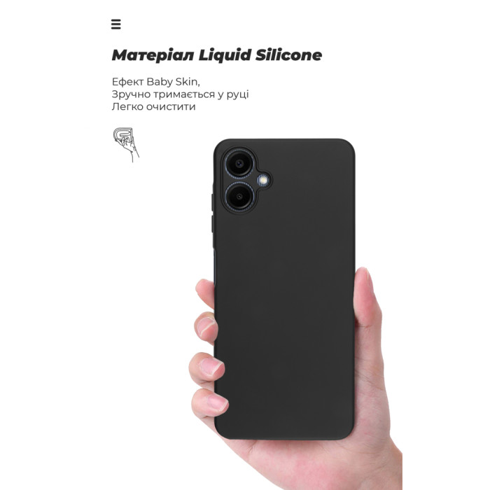 Чохол до мобільного телефона Armorstandart ICON Samsung A06 (A065) Camera cover Black (ARM80134)