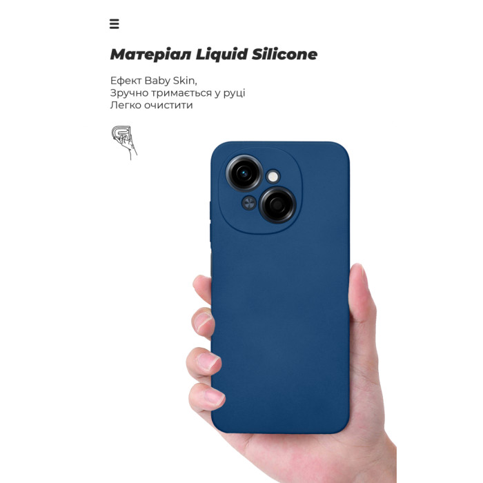 Чохол до мобільного телефона Armorstandart ICON Tecno Spark Go 1 (KL4) Camera cover Dark Blue (ARM81216)