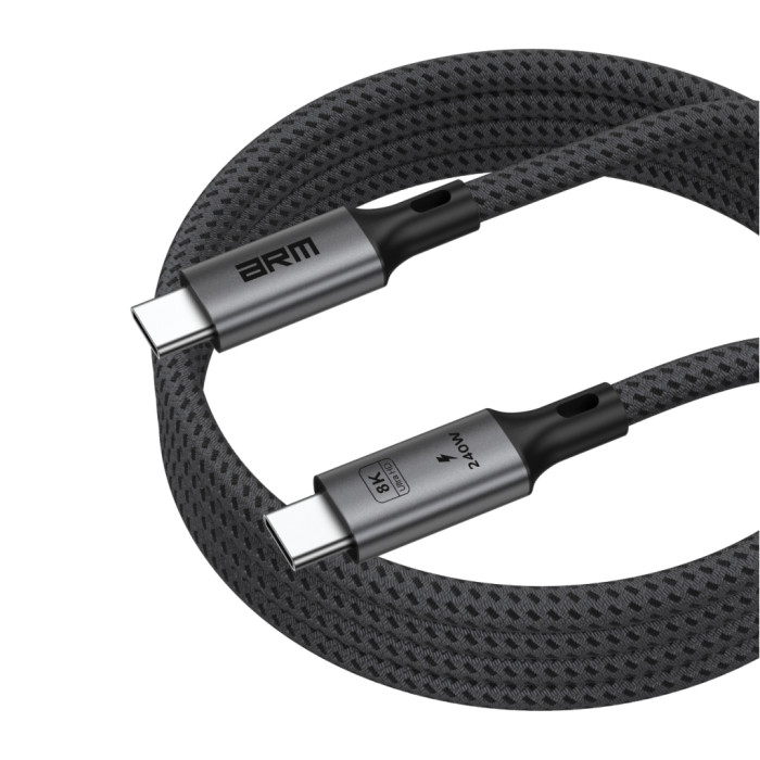 Дата кабель USB-C to USB-C 1.0m USB4 40Gbps 240W 8K60Hz black Armorstandart (ARM81921)