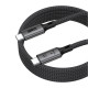 Дата кабель USB-C to USB-C 1.0m USB4 40Gbps 240W 8K60Hz black Armorstandart (ARM81921)