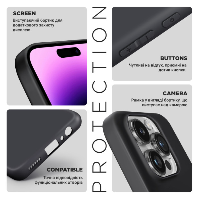 Чохол до мобільного телефона Armorstandart Matte Slim Fit Xiaomi Redmi Note 14S 4G Camera cover Black (ARM82005)