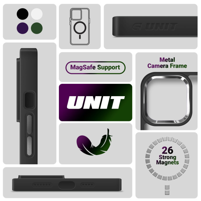 Чохол до мобільного телефона Armorstandart Unit MagSafe Samsung S25 Ultra Black (ARM82265)