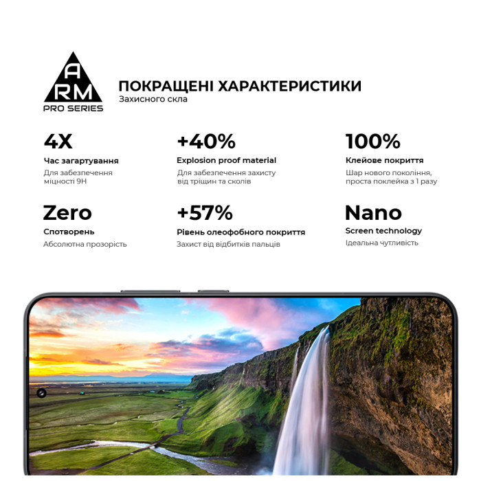 Скло захисне Armorstandart ArmorStandart Pro Xiaomi 15 Black (ARM82376)