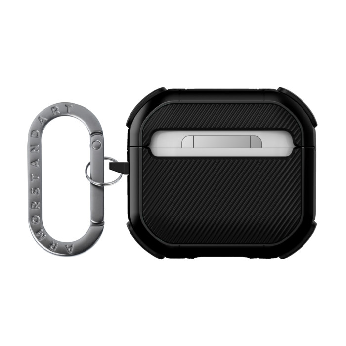 Чохол для навушників Armorstandart Panzer для Apple Airpods 4 Black (ARM82552)