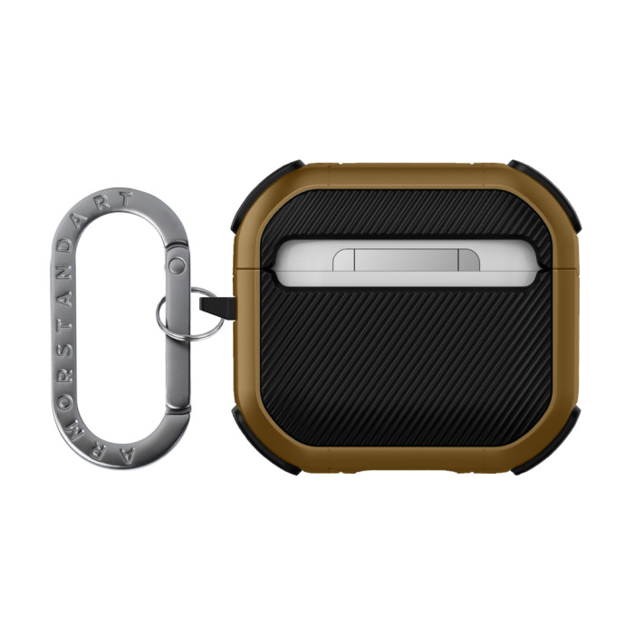 Чохол для навушників Armorstandart Panzer для Apple Airpods 4 Brown (ARM82556)