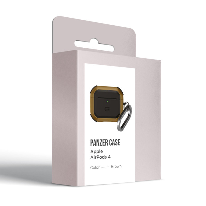 Чохол для навушників Armorstandart Panzer для Apple Airpods 4 Brown (ARM82556)