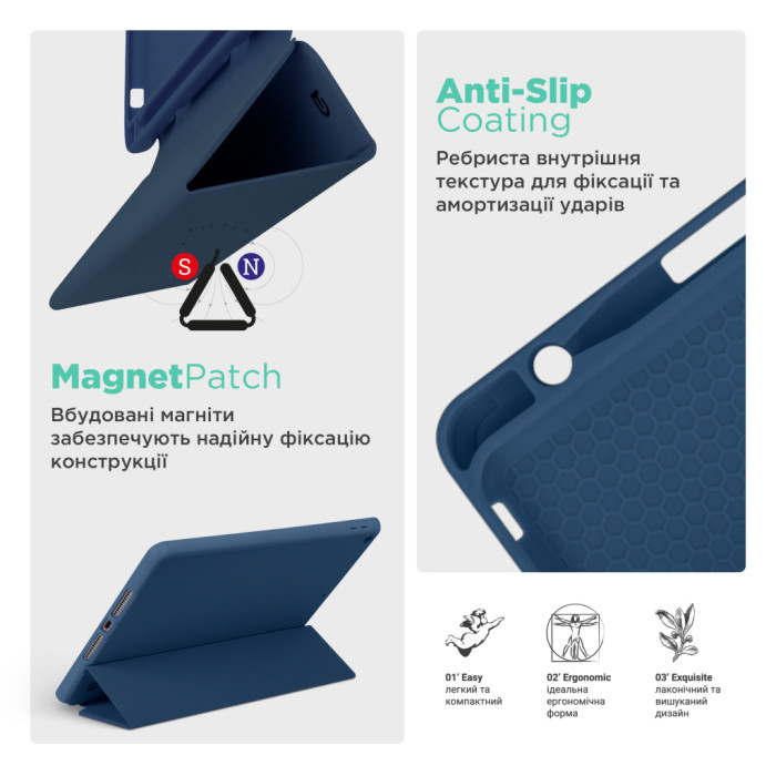Чохол до планшета Armorstandart Smart Fold Pen iPad mini 2024 / mini 6 Dark Blue (ARM82827)