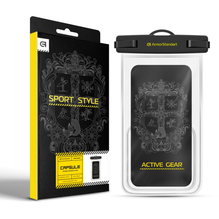 Чохол до мобільного телефона Armorstandart Waterproof Сapsule Double Pockets Black (ARM84415)