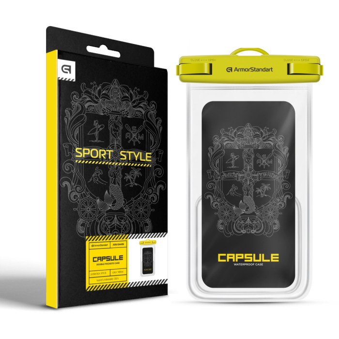 Чохол до мобільного телефона Armorstandart Waterproof Сapsule Double Pockets Yellow (ARM84416)
