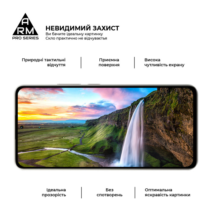 Скло захисне Armorstandart Pro Xiaomi Poco M7 5G Black (ARM85175)