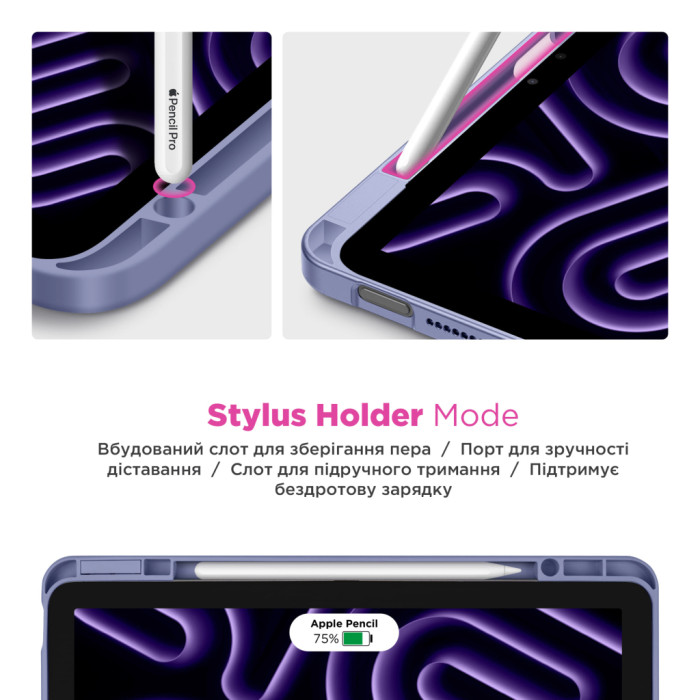 Чохол до планшета Armorstandart Y-Type PEN Samsung Galaxy Tab A9+ Purple (ARM85505)