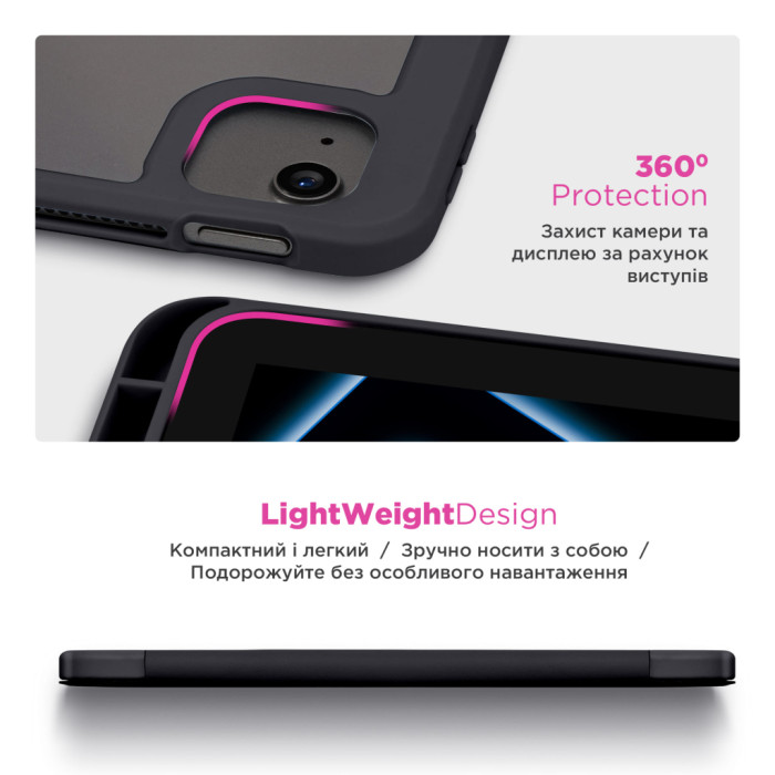 Чохол до планшета Armorstandart Y-Type PEN Samsung Galaxy Tab S9+ / S9 FE+ / S10+ Black (ARM85524)
