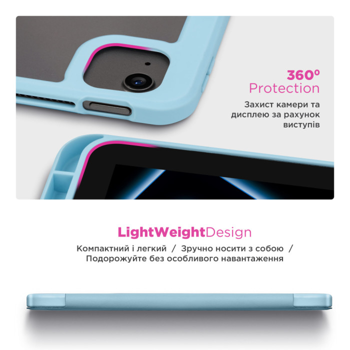 Чохол до планшета Armorstandart Y-Type PEN Samsung Galaxy Tab S10 FE+ Blue (ARM85531)