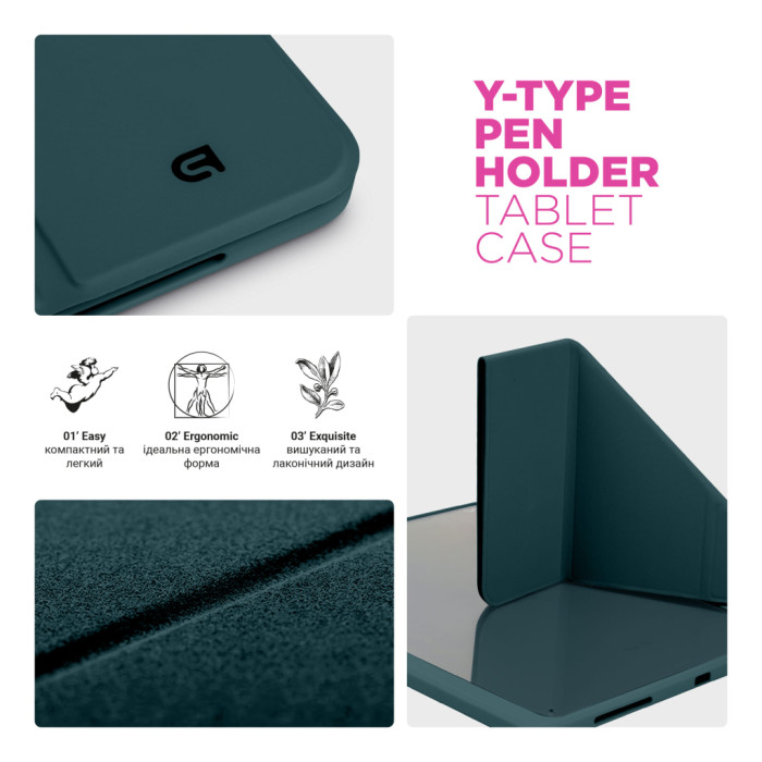 Чохол до планшета Armorstandart Y-Type PEN Samsung Galaxy Tab S10 FE+ Pine Green (ARM85533)
