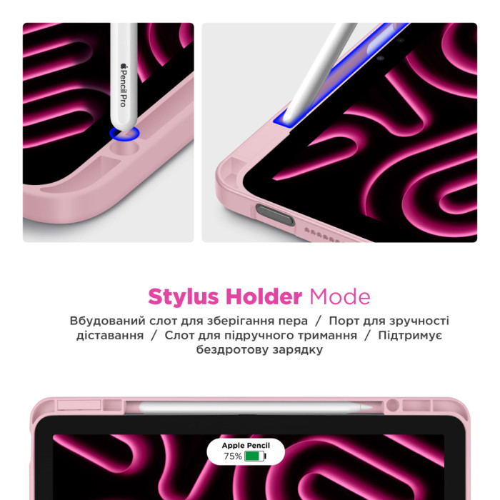 Чохол до планшета Armorstandart Y-Type PEN Samsung Galaxy Tab S10 FE+ Pink (ARM85534)