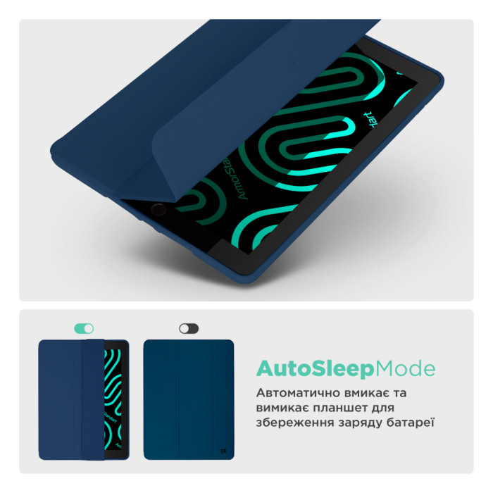 Чохол до планшета Armorstandart Smart Fold Pen Samsung Galaxy Tab S10 FE+ Dark Blue (ARM85555)