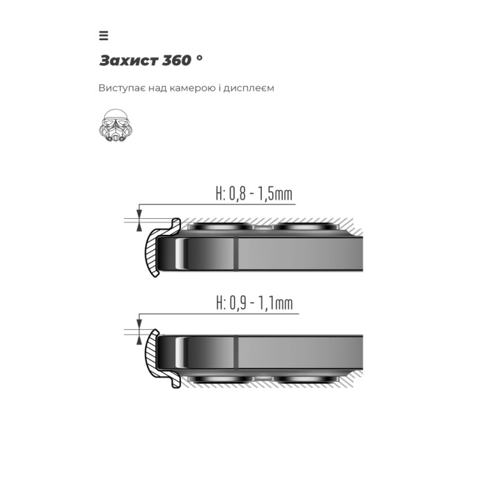 Чохол до мобільного телефона Armorstandart ICON Xiaomi Redmi A5 4G Camera cover Wheat (ARM85951)